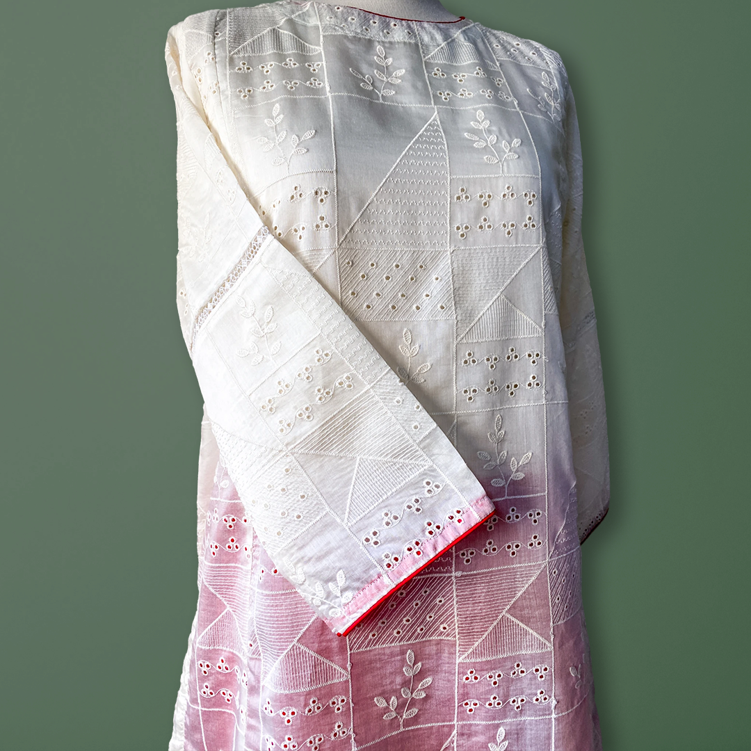Blush Radiance Embroidered Kurta Set